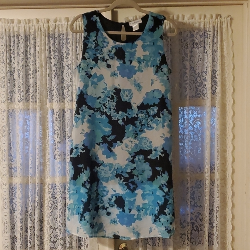 Kim Rogers Floral Kimono Style Dress Size Large